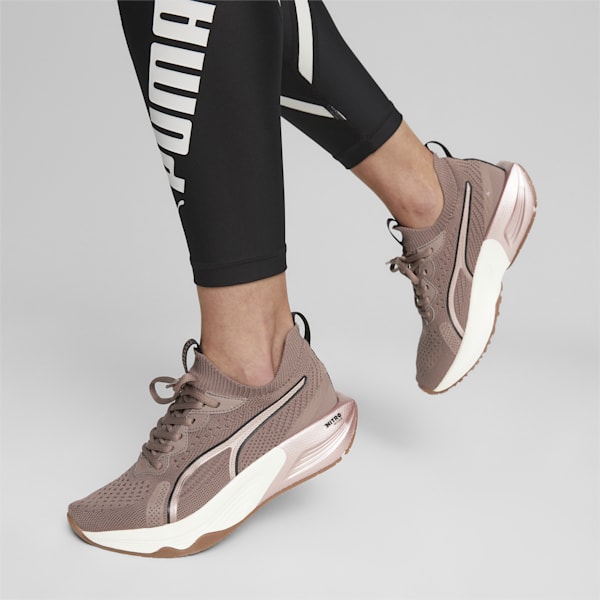 PWR XX NITRO™ Luxe Women's Training Shoes, Dark Clove-PUMA Black-Rose Gold, extralarge-IND