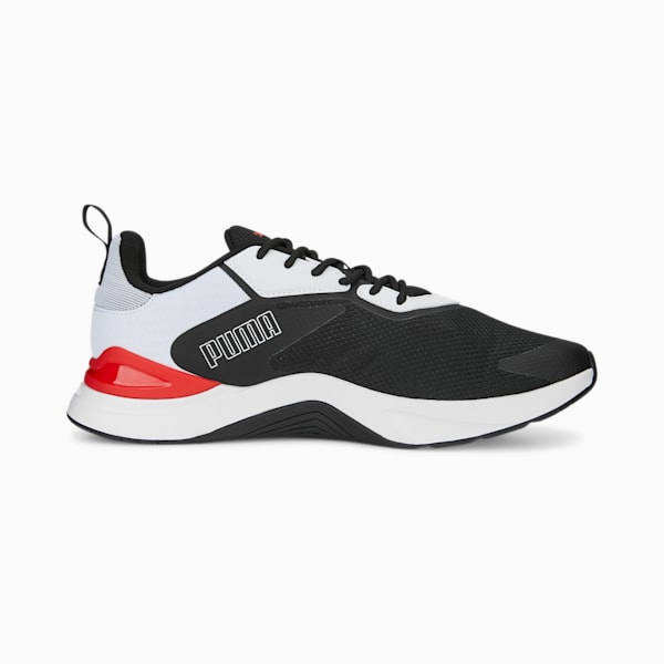 Infusion Unisex Training Shoes, PUMA Black-PUMA White-For All Time Red, extralarge-AUS