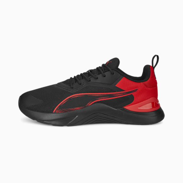 Tenis para correr Infusion, PUMA Black-For All Time Red, extralarge