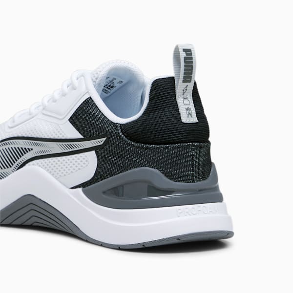 Infusion Men's Training Shoes, PUMA White-PUMA Black-Cool Dark Gray-Ash Gray, extralarge
