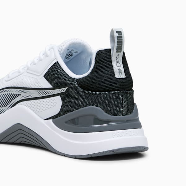 Tenis para correr Infusion, PUMA White-PUMA Black-Cool Dark Gray-Ash Gray, extralarge