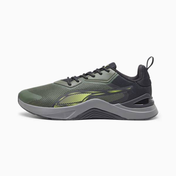 Infusion Unisex Training Shoes, Myrtle-PUMA Black-Yellow Burst, extralarge-IND