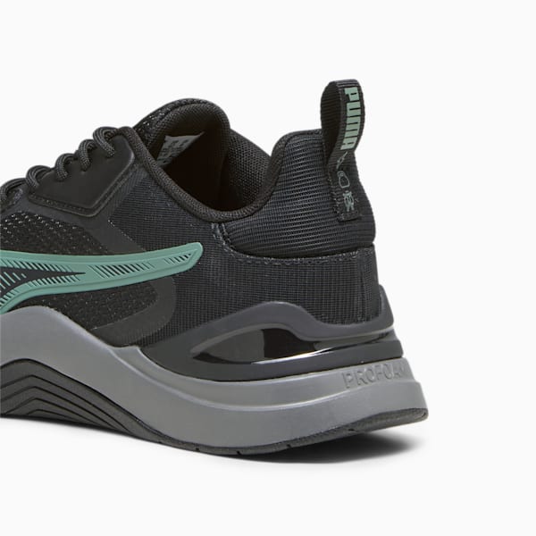 Infusion Men's Training Shoes, PUMA Black-Eucalyptus-Cool Dark Gray, extralarge
