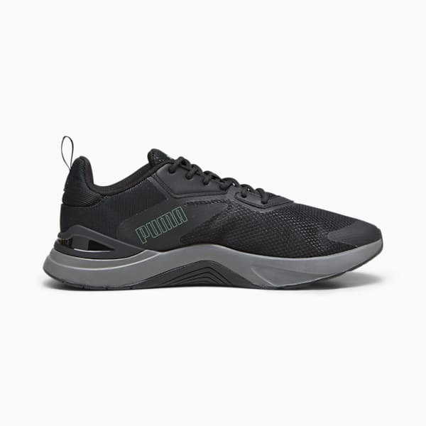 Infusion Training Shoes, PUMA Black-Eucalyptus-Cool Dark Gray, extralarge