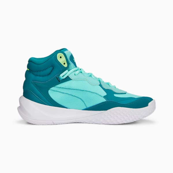 Playmaker Pro Mid Men's Sneakers, Electric Peppermint-Green Lagoon, extralarge-IND