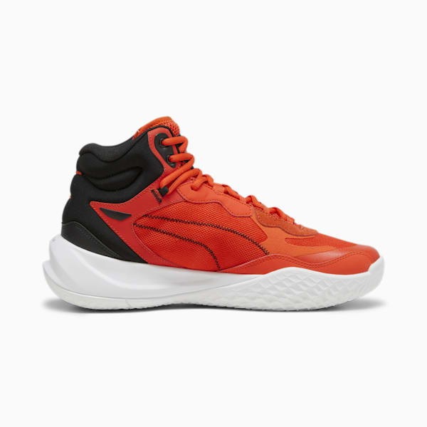 Playmaker Pro Mid Men's Sneakers, Red Blast-Fiery Red-PUMA Black, extralarge-AUS