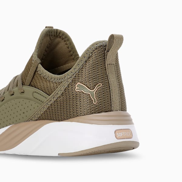 SOFTRIDE Sophia 2 Women's Running Shoes, Dark Olive-Oak Branch-PUMA Gold, extralarge-IND