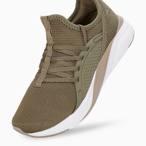 SOFTRIDE Sophia 2 Women's Running Shoes, Dark Olive-Oak Branch-PUMA Gold, extralarge-IND