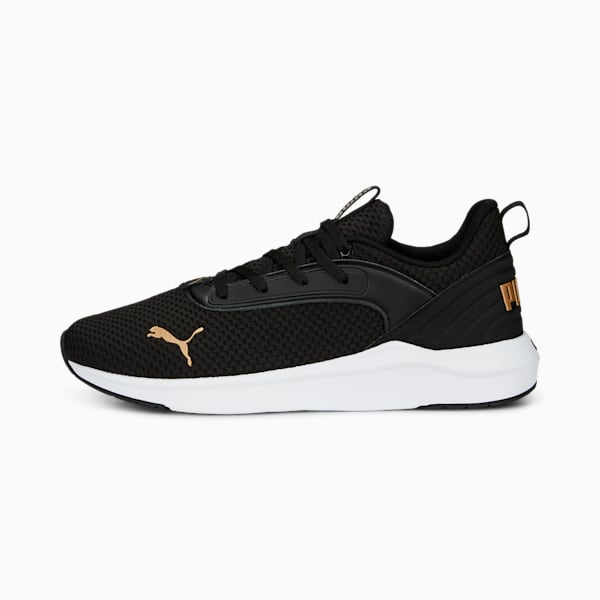 Tenis para correr SoftRide Flair para mujer, PUMA Black-PUMA Gold, extralarge