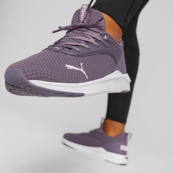 Softride Flair Women's Running Shoes, Purple Charcoal-Pearl Pink