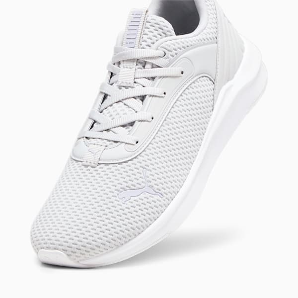 SOFTRIDE Flair Women's Running Shoes, Ash Gray-Vivid Violet-PUMA White, extralarge-IND