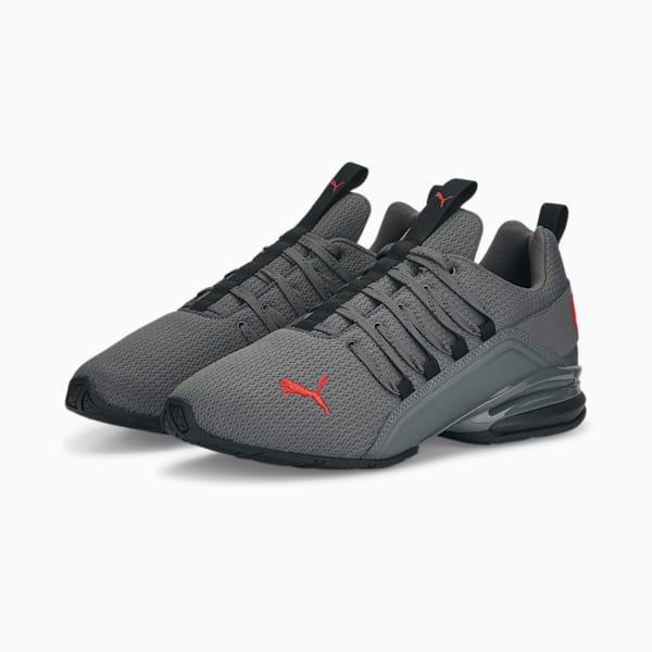 Axelion Refresh Running Shoes Men, PUMA Black-Cool Dark Gray-PUMA Red