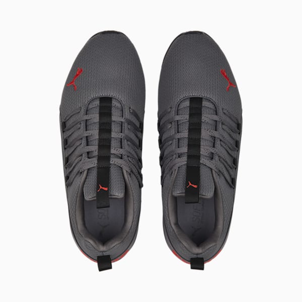 Axelion Refresh Running Shoes Men, PUMA Black-Cool Dark Gray-PUMA Red