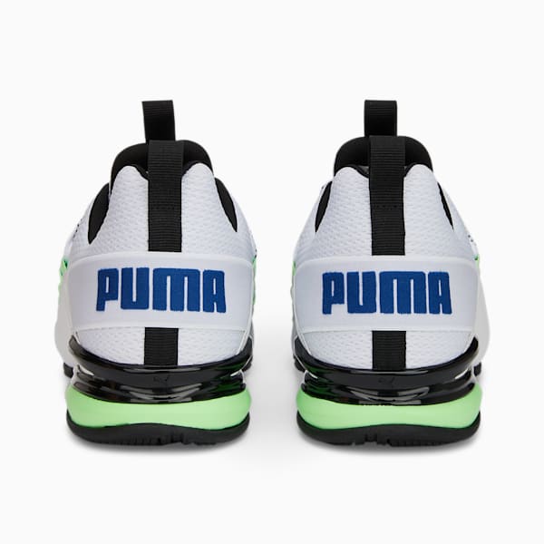 Axelion Refresh Men's Running Shoes, PUMA White-Fizzy Lime-Clyde Royal, extralarge-IND