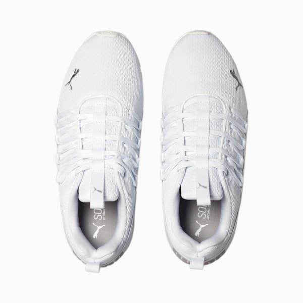Axelion Refresh Running Shoes Men, PUMA White-PUMA Silver, extralarge