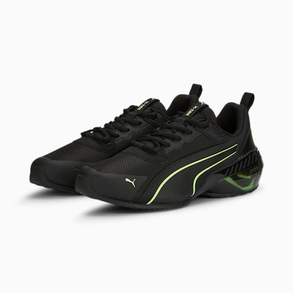 X-Cell Uprise Soft Focus Running Shoes, PUMA Black-Fast Yellow, extralarge-IND