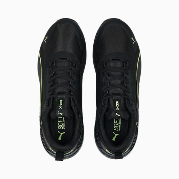 X-Cell Uprise Soft Focus Running Shoes, PUMA Black-Fast Yellow, extralarge-IND