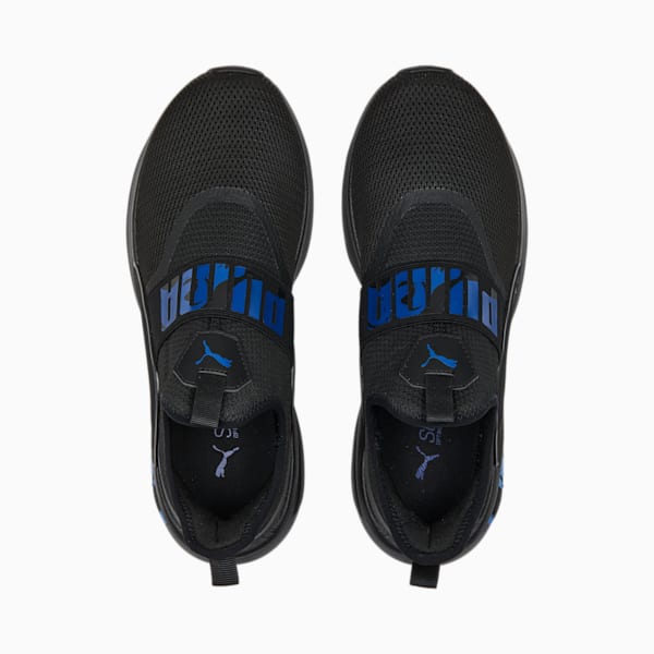 SOFTRIDE Enzo Evo Slip Running Shoes, PUMA Black-Blazing Blue, extralarge-IND
