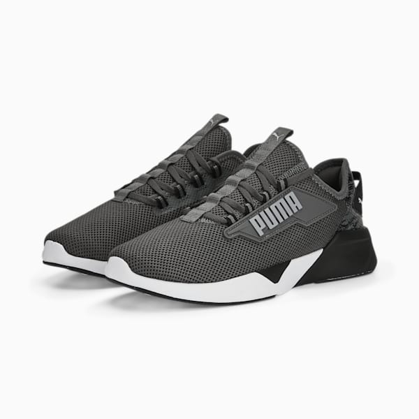 Retaliate 2 Camo Unisex Running Shoes, Cool Dark Gray-PUMA Black-Cool Mid Gray, extralarge-IDN