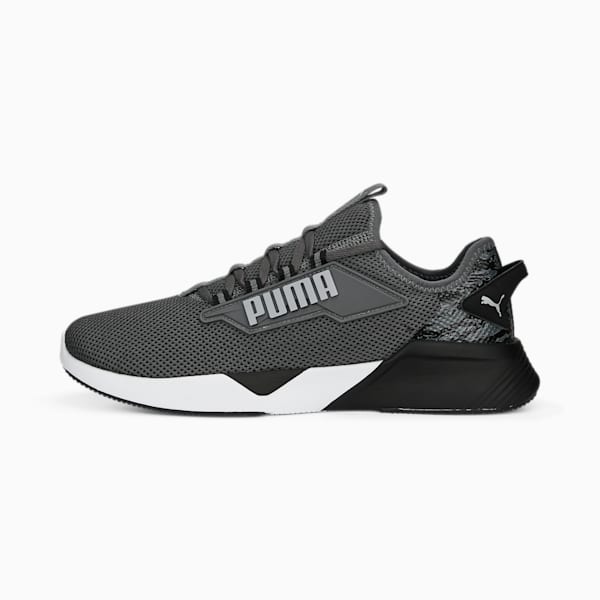 Retaliate 2 Camo Running Shoes, Cool Dark Gray-PUMA Black-Cool Mid Gray, extralarge-IND