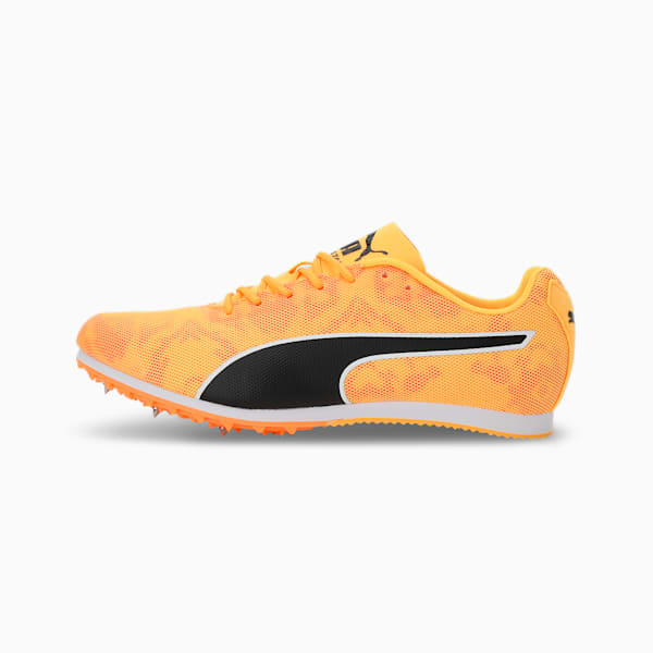 evoSPEED Star 8 Track and Field Running Shoes, Sun Stream-Sunset Glow-PUMA Black, extralarge-IND
