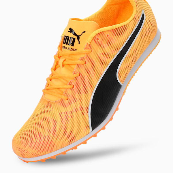 evoSPEED Star 8 Track and Field Running Shoes, Sun Stream-Sunset Glow-PUMA Black, extralarge-IND