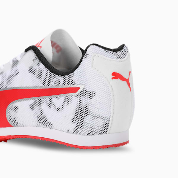 evoSPEED Star 8 Track and Field Running Shoes, PUMA Black-PUMA White-PUMA Red, extralarge-IND