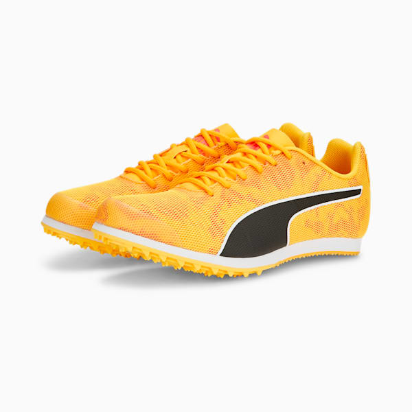 Tenis evoSPEED Star 8 Track and Field para adolescentes, Sun Stream-Sunset Glow-PUMA Black, extralarge
