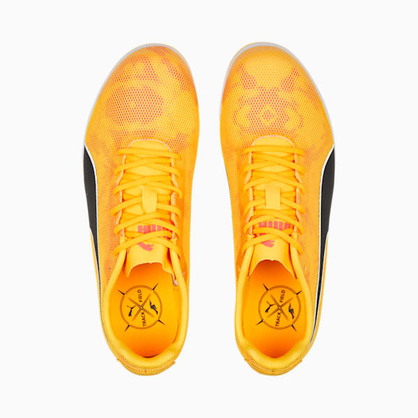 Tenis evoSPEED Star 8 Track and Field para adolescentes, Sun Stream-Sunset Glow-PUMA Black, extralarge