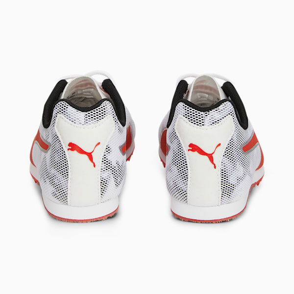 Tenis evoSPEED Star 8 Track and Field para adolescentes, PUMA Black-PUMA White-PUMA Red, extralarge