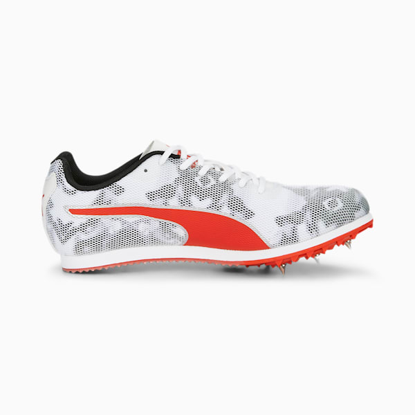 evoSPEED Star 8 Big Kids' Track Spikes, PUMA Black-PUMA White-PUMA Red, extralarge