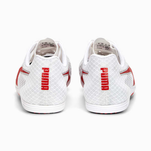 メンズ ランニング エヴォスピード ディスタンス 11 陸上用 スパイク, PUMA White-PUMA Red-Metallic Silver, extralarge-JPN