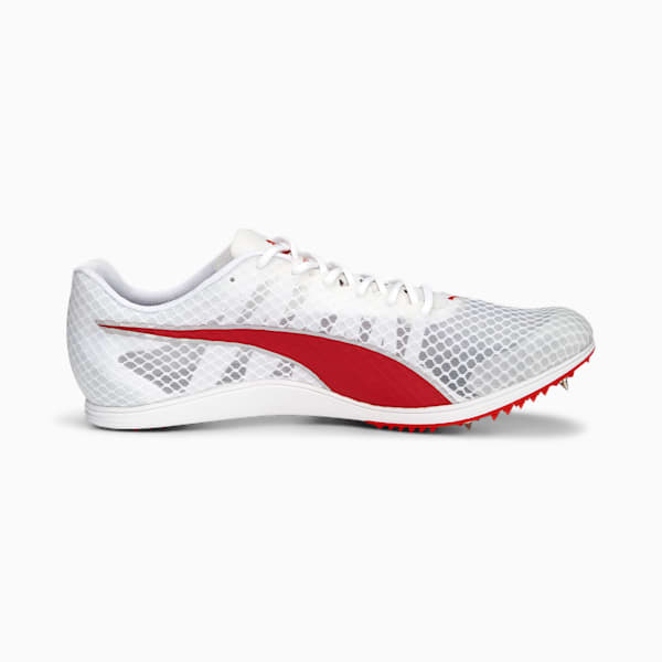 メンズ ランニング エヴォスピード ディスタンス 11 陸上用 スパイク, PUMA White-PUMA Red-Metallic Silver, extralarge-JPN