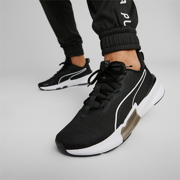 PWRFrame 2 Men's Training Shoes, PUMA Black-PUMA White-PUMA Silver, extralarge-AUS