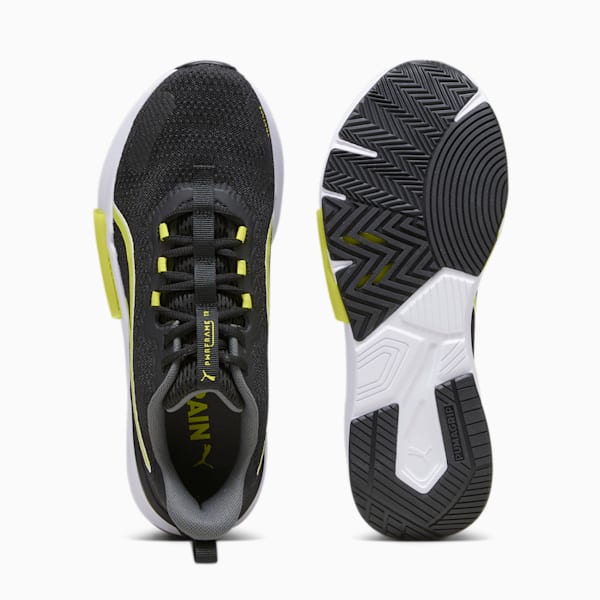 PWRFrame 2 Men's Training Shoes, PUMA Black-Yellow Burst-PUMA White, extralarge-AUS