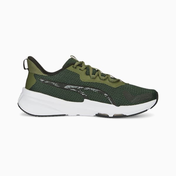 PWRFrame TR 2 Tiger Camo Training Shoes Men, Green Moss-PUMA Black