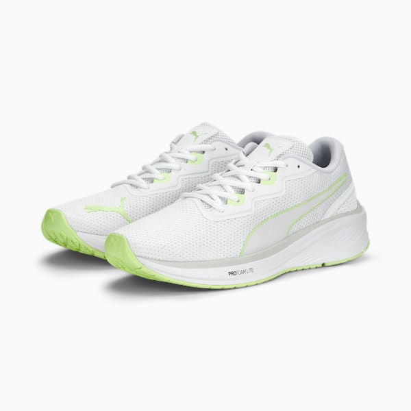 Aviator Profoam Sky Bright Running Shoes, PUMA White-Fast Yellow, extralarge-IND