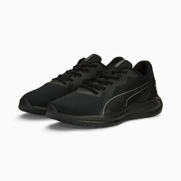 Twitch Runner Fresh Unisex Running Shoes, PUMA Black-Cool Dark Gray, extralarge-IND