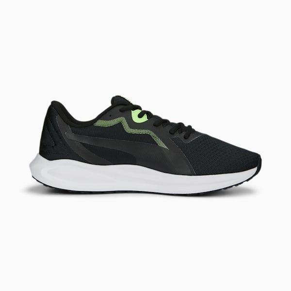 Twitch Runner Fresh Unisex Running Shoes, PUMA Black-Royal Sapphire-Fizzy Lime, extralarge-IND