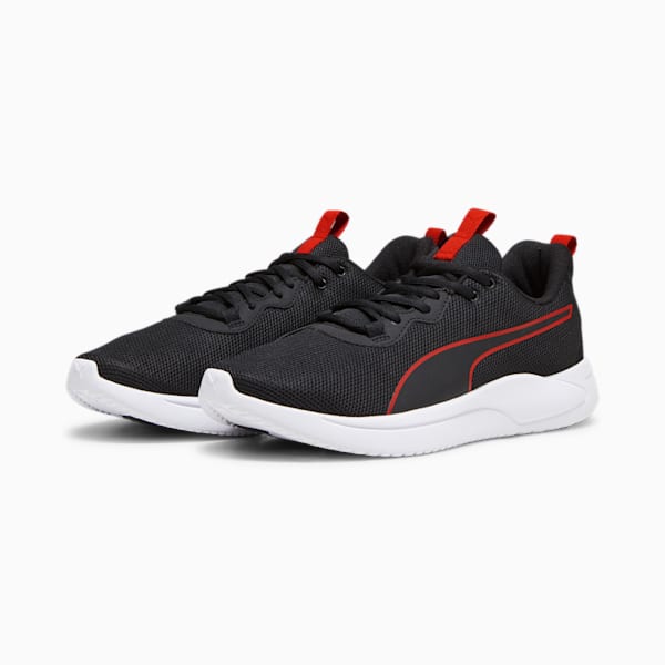 Resolve Modern Weave Unisex Running Shoes, Puma Black-For All Time Red-Neon Sun, extralarge-IDN