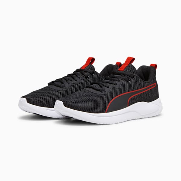 Resolve Modern Weave Running Shoes, Puma Black-For All Time Red-Neon Sun, extralarge-IND