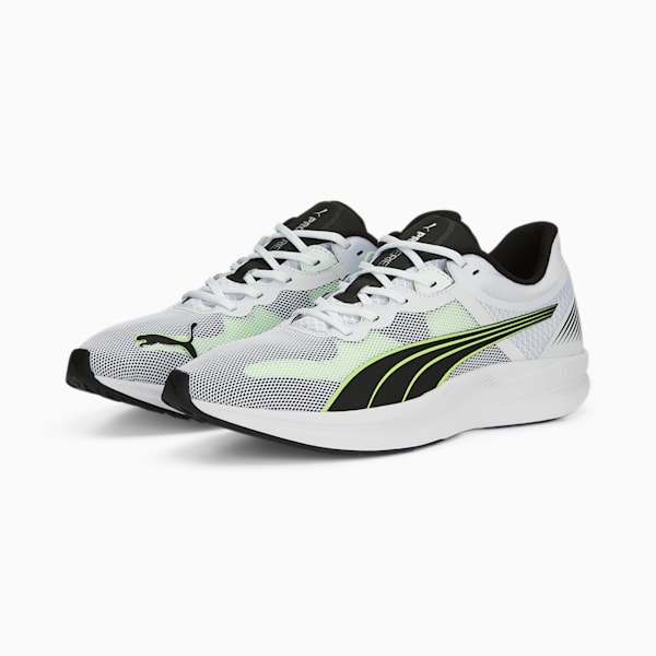 Redeem Profoam Unisex Running Shoes, PUMA White-PUMA Black-Fizzy Lime, extralarge-AUS