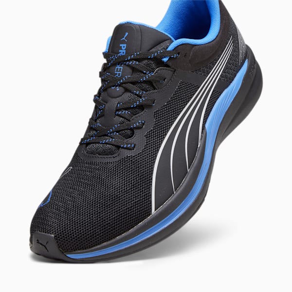 Redeem Profoam Unisex Running Shoes, PUMA Black-Ultra Blue-PUMA Silver, extralarge-IND