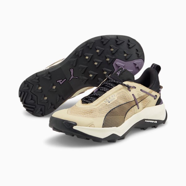 Explore NITRO GORE-TEX Women's Hiking Shoes, Granola-PUMA Black-Purple Charcoal