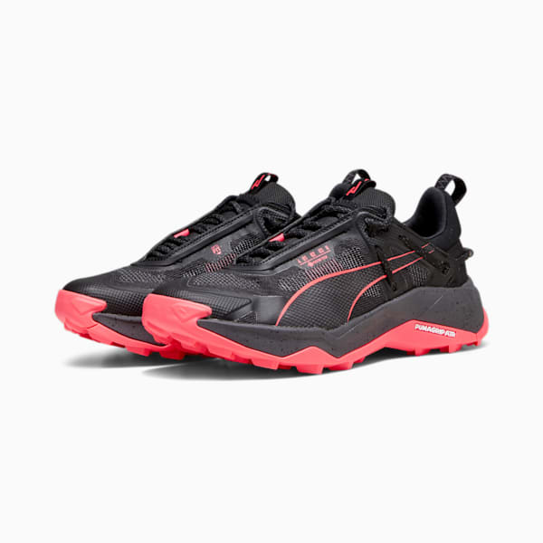 ウィメンズ シーズンズ エクスプロア ニトロ GORE-TEX ランニングシューズ, PUMA Black-Fire Orchid, extralarge-JPN