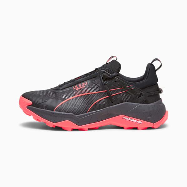 ウィメンズ シーズンズ エクスプロア ニトロ GORE-TEX ランニングシューズ, PUMA Black-Fire Orchid, extralarge-JPN