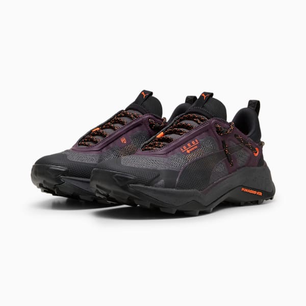 Tenis Mujer de Hiking Explore NITRO GORE-TEX, PUMA Black-Midnight Plum-Flame Flicker, extralarge