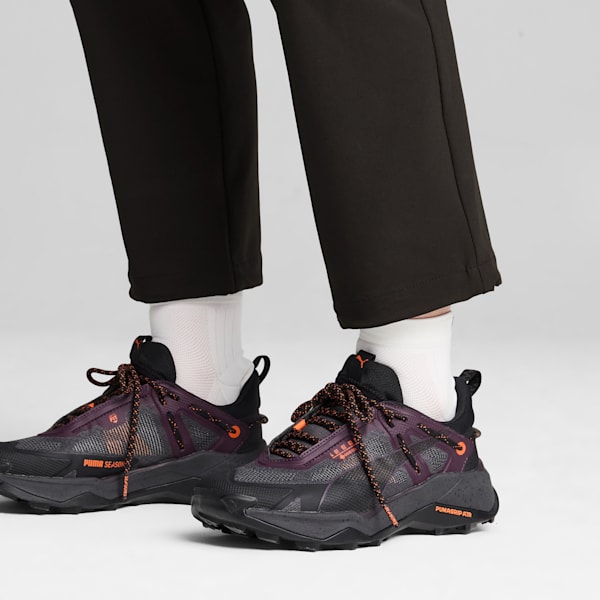 Tenis Mujer de Hiking Explore NITRO GORE-TEX, PUMA Black-Midnight Plum-Flame Flicker, extralarge