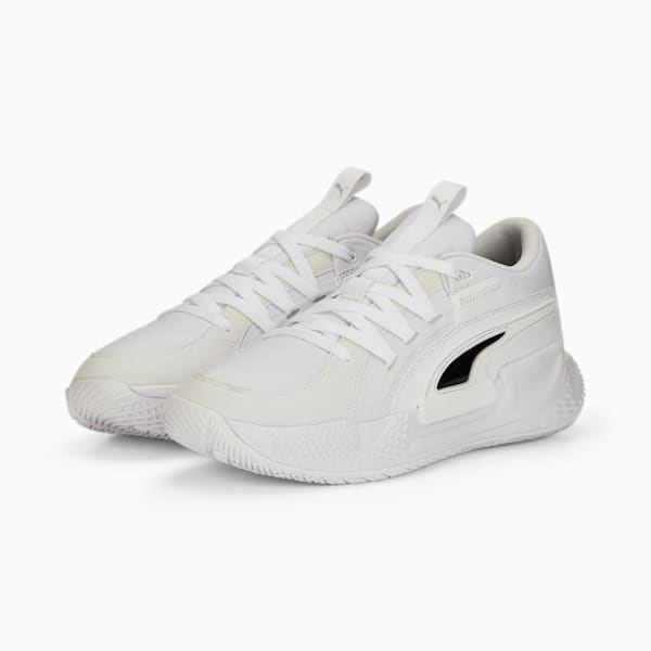 Court Rider Chaos Jewel Unisex Sneakers, PUMA White-PUMA Black, extralarge-IND