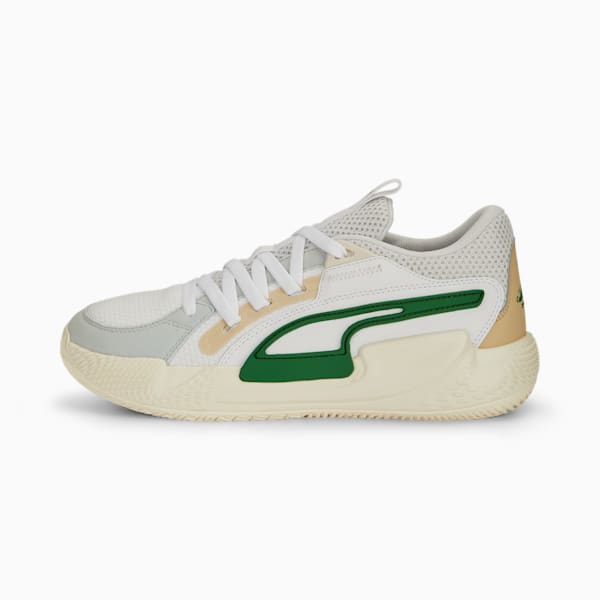 Court Rider Chaos Slash Men's Basketball Shoes, PUMA White-Archive Green, extralarge